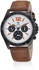 Vetor Watch for Men , Analog , Chronograph , Leather Band , Brown , VT0003M020703