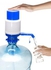 موزع مياه يدوية تعمل بالضغط عليها أزرق/ أبيض 19.5X9.7سم
