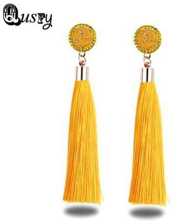 Orange Tetl earrings