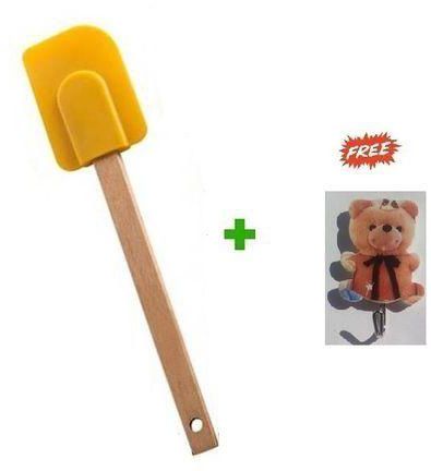 Generic Silicone Spatula With Wooden Handle + Free Gift