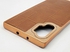 Samsung Galaxy Note 10+ Plus Leather Phone Case Soft & Full Protection With Metal Sides - Light Brown