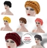 1 pc Stylish African Women Turban Pattern Knot Head-wrap Pre-Tied Bonnet Cap Hair  Mother's Gift Mum Gift CHURCH EVENT WEDDING FUNERAL DRESSING