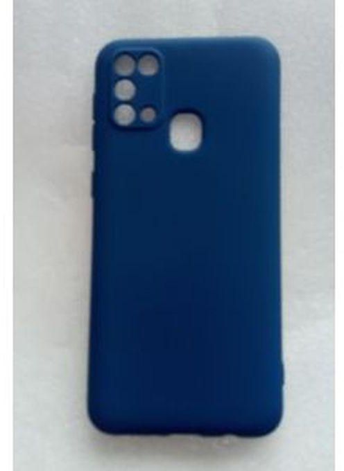 Back Case For Samsung Galaxy M31 + Free Glass - Blue
