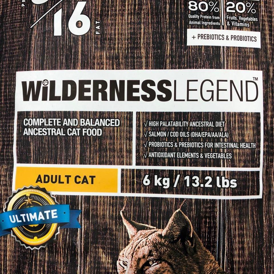 Wilderness Legend SALMON CHICKEN &amp; BISON for CAT 6kg Pets Food