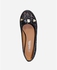 Tata Tio Leather Fringed Shoes - Black