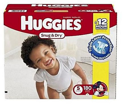 Huggies Snug & Dry Diapers Size 5 (180 Count)