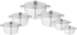 Get El Zenouki Aluminum Cookware Set, 6 Pieces - Silver with best offers | Raneen.com