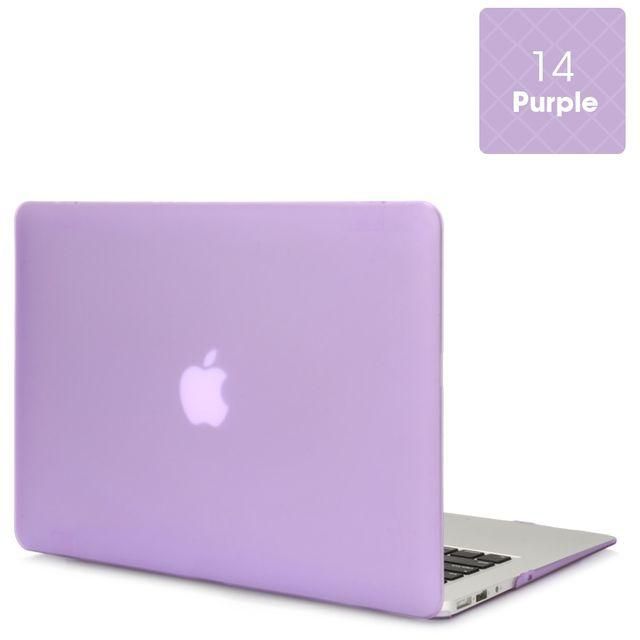 Generic Laptop Case For Apple Macbook Mac Book Air Pro Retina New Touch Bar 11 12 13 15 Inch Matte Hard Laptop Cover Case 13.3 Bag Shell( Model A1398)(Matte Purple)