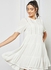 Lace Detail Mini Dress Off-White