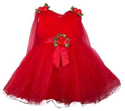 Generic Baby Girl Red Lace Dress Formal Pageant Wedding Party Christening Gown