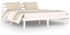 vidaXL Day Bed Solid Wood Pine 160x200 cm King Size White