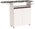 Ditalia Wooden Two Door Cabinet With Ironing Board, White