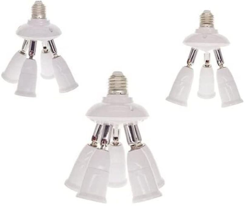1 E27 To 3-4-5 E27 Light Lamp Bulb Adapter, Splitter Base Socket R