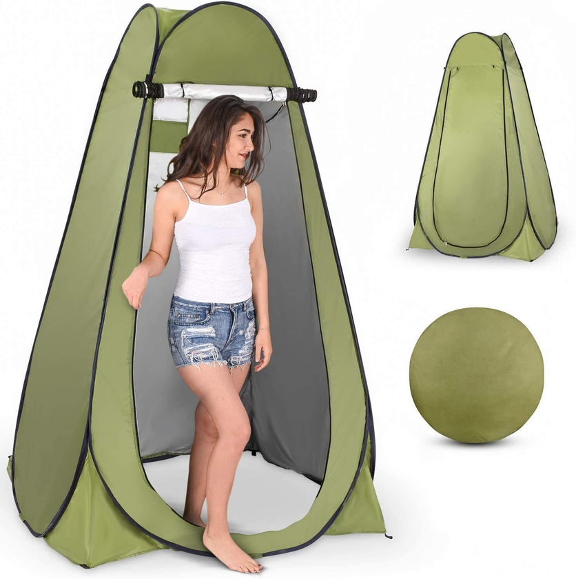 Pop Up Privacy Tent, Instant Portable Outdoor Shower Tent, Camp Toilet, Changing Room, Rain Shelter