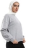 M Sou Long Sleeves Round Neck Slip On Sweatshirt - Heather Grey