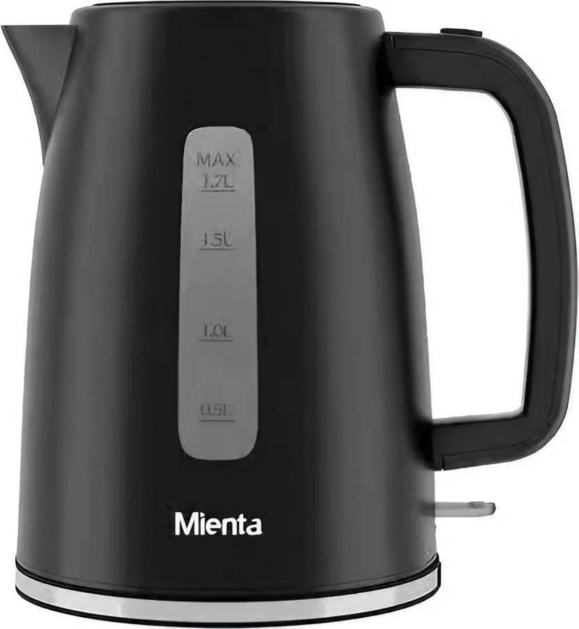 Get Mienta EK201737A Electric Water Kettle, 1.7 Liter, 2200 Watt - Black with best offers | Raneen.com