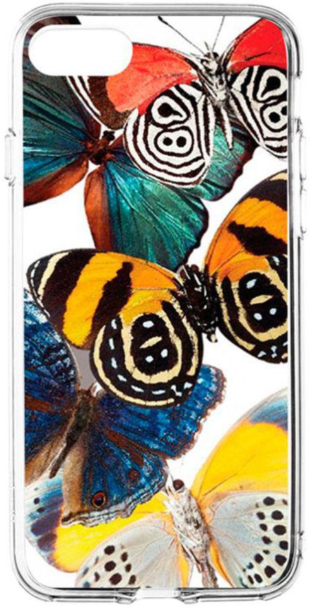Flexible Hard Shell Case Cover For Apple iPhone 8/iPhone 7 Butterflies 002