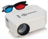 Projector 3D LED, 1080P,1300 Lumens, life time 5000 hours , White