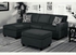 MOD L-shaped Sofa. BLACK.(Lagos Delivery)