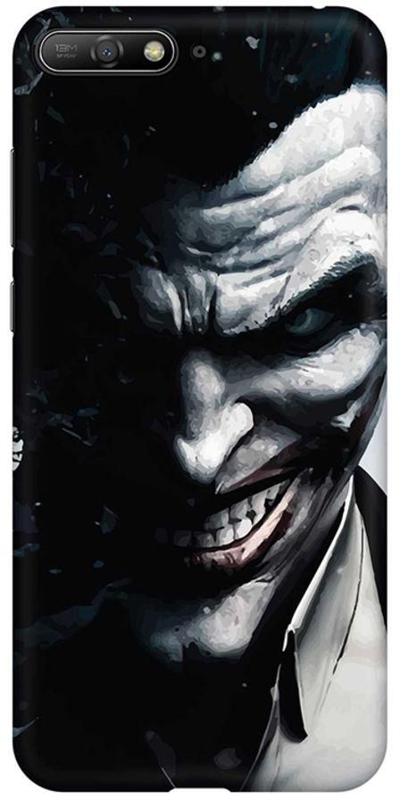 Matte Finish Slim Snap Basic Case Cover For Huawei Y6 (2018) Arkham Joker