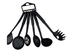 Generic Kitchen King 6 Piece Non-Stick Cooking Spoons Set - Black