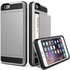 Verus iPhone 6 / 6S Wallet Case Heavy Duty Drop Protection Card Slot Damda Slide Satin Silver