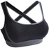 Racerback Stretch Sports and Yoga  Padded Bra for Women - Black