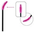 100-Piece Mascara Wands Applicator Makeup Brushes Black/Pink