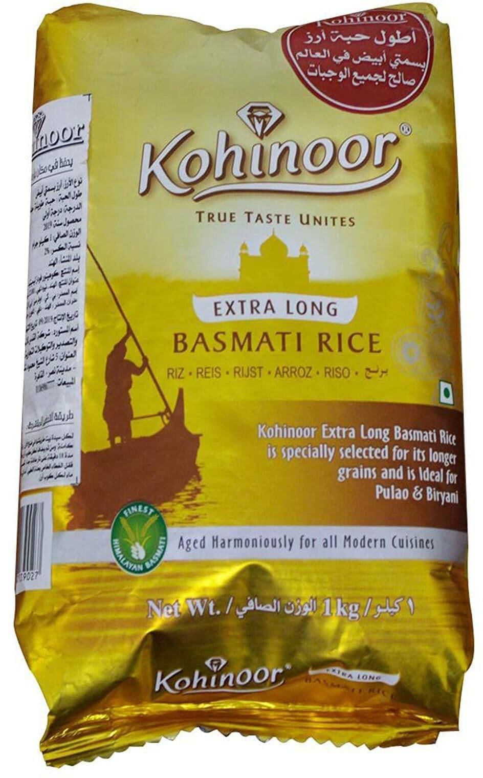 Kohinoor Organic White Basmati Rice - 1kg