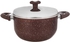 Get Nouval Granite Plus Pots Set, 8 Pieces - Dark Red with best offers | Raneen.com