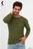 Clever Basic Round Neck Solid Sweatshirt Tricot