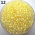 Generic 500Pcs 2mm Round Glass Seed Beads For DIY Bracelet-Yellow