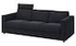 VIMLE Cover for 3-seat sofa, With headrest/Saxemara black-blue - IKEA