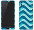 Vinyl Skin Decal For Huawei P20 Pro Curvy Blue