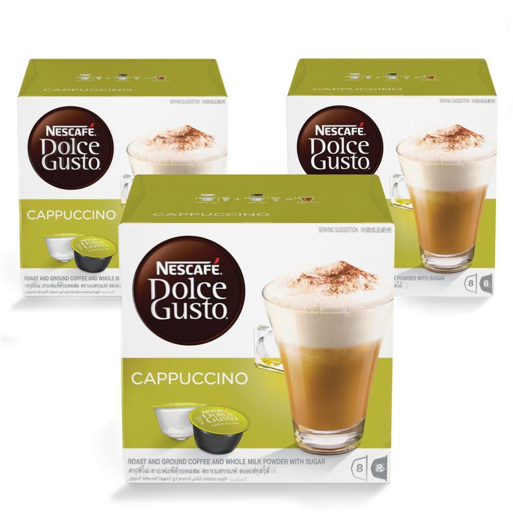 Nescafe Dolce Gusto Cappuccino Coffee - 48 Capsules, 24 Cups