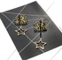 Star Chain Drop Hook Earrings - Golden