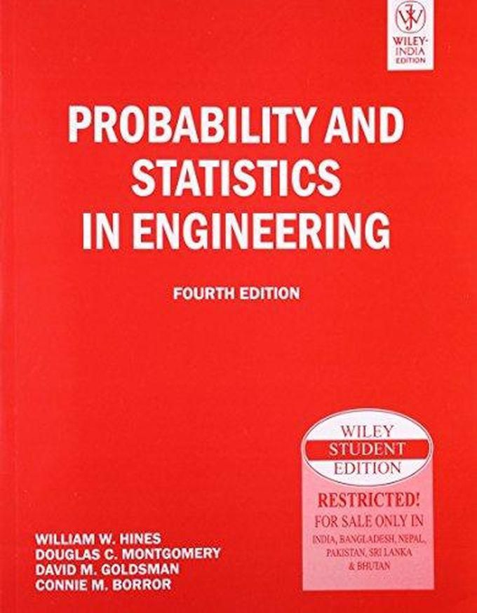 John Wiley & Sons Probability and Statistics in Engineering, 4ed - India ,Ed. :4
