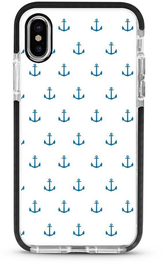 Protective Case Cover For Apple iPhone XS Max Anchor Blue Full Print