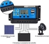 Solar Controller 12V/24V Solar Regulator PWM Battery Charger LCD (30A)