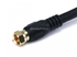 MonoPrice 3034 50ft RG6 (18AWG) 75Ohm, Quad Shield, CL2 Coaxial Cable with F Type Connector - Black