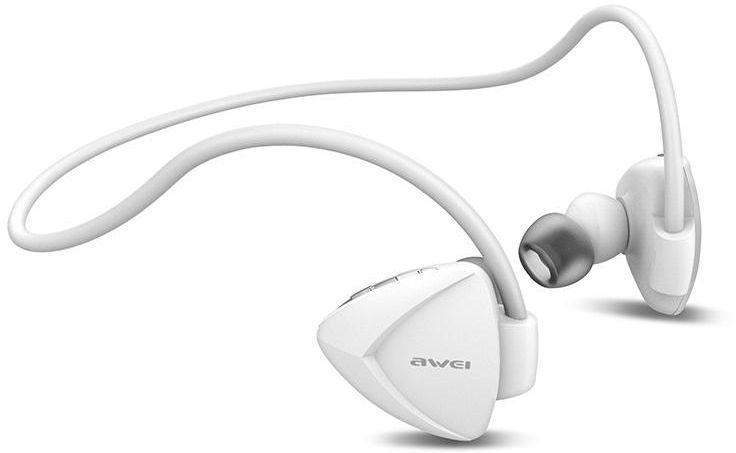 Awei A840BL Universal Wireless Sport Bluetooth Headset For Smartphones - White