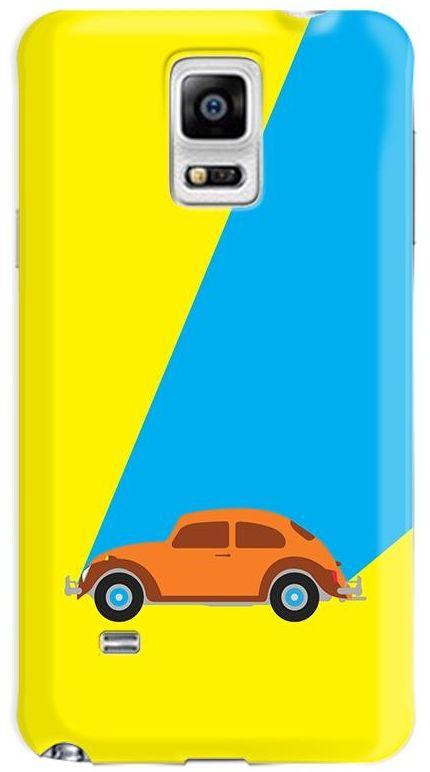 Stylizedd Samsung Galaxy Note 4 Premium Slim Snap case cover Gloss Finish - Retro Bug Yellow