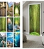 2-Piece 3D Landscape Waterproof Self-Adhesive Decal Wall Stickers Green