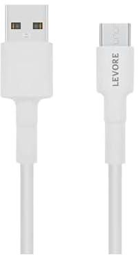Levore USB-A to Micro USB Cable, 1.0M - White