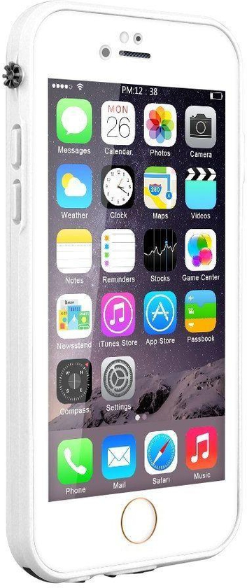 iPhone 6/6s Case Back and Front, Nanotek Soft Silicon, Waterproof Case, TPU Touch - White