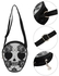 Allwin Fashion Women Mini PU Purse Skull Shoulder Handbag Satchel Bag-Black