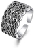 Nj Adjustable Knuckle Ring Set For Women, Silver