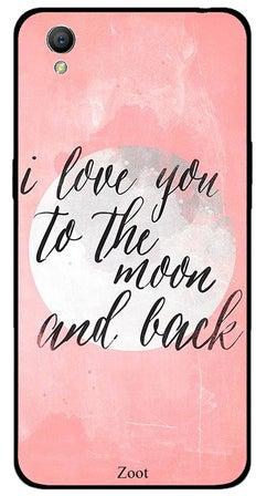 غطاء حماية واقٍ لهاتف أوبو A37 تصميم بطبعة I Love You To The Moon And Back