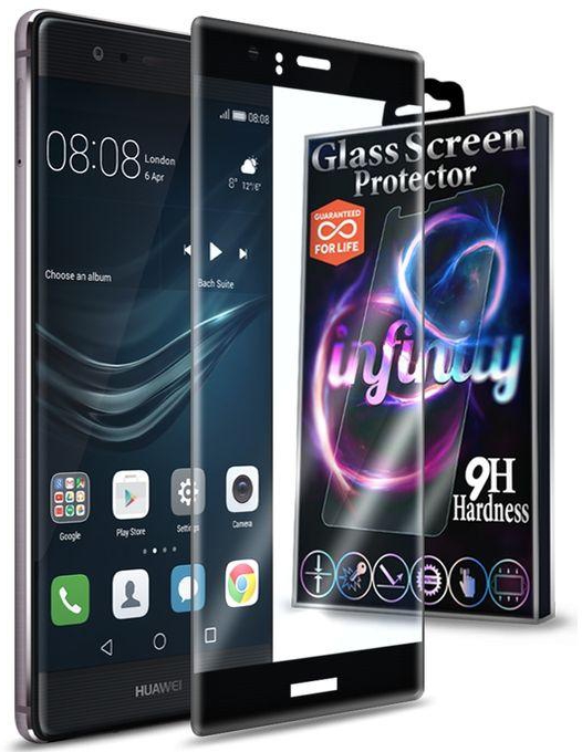 Infinity Real Curved Glass Screen Protector For Huawei P9 Plus - Black
