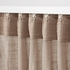 SILVERLÖNN Sheer curtains, 1 pair - beige 145x300 cm
